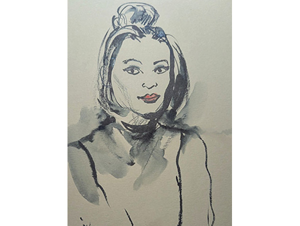 Marvel Party Portraits 3, illustration by Elizabeth Williams, Sketch Artist